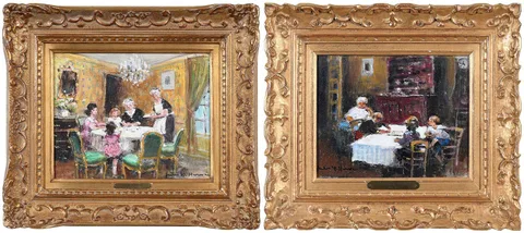 Le Bon Quatre Heure by Jules Rene Herve, oil on canvas, sold Sep 2026