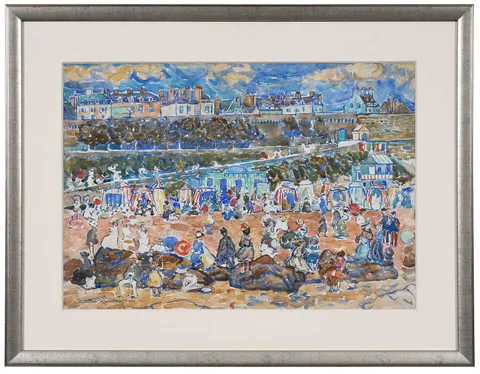 Maurice Brazil Prendergast, The Sands, St. Malo, circa 1907, watercolor on paper
