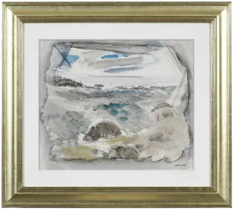 John Marin, Impression, 1923, watercolor and charcoal on paper