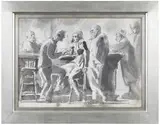 Reginald Marsh, Bar Room Scene & Picture in Reverie, a double sided painting