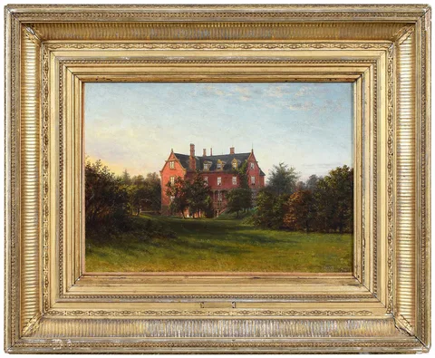 Edward Lamson Henry, The Brick Manor House, 1863, oil on canvas
