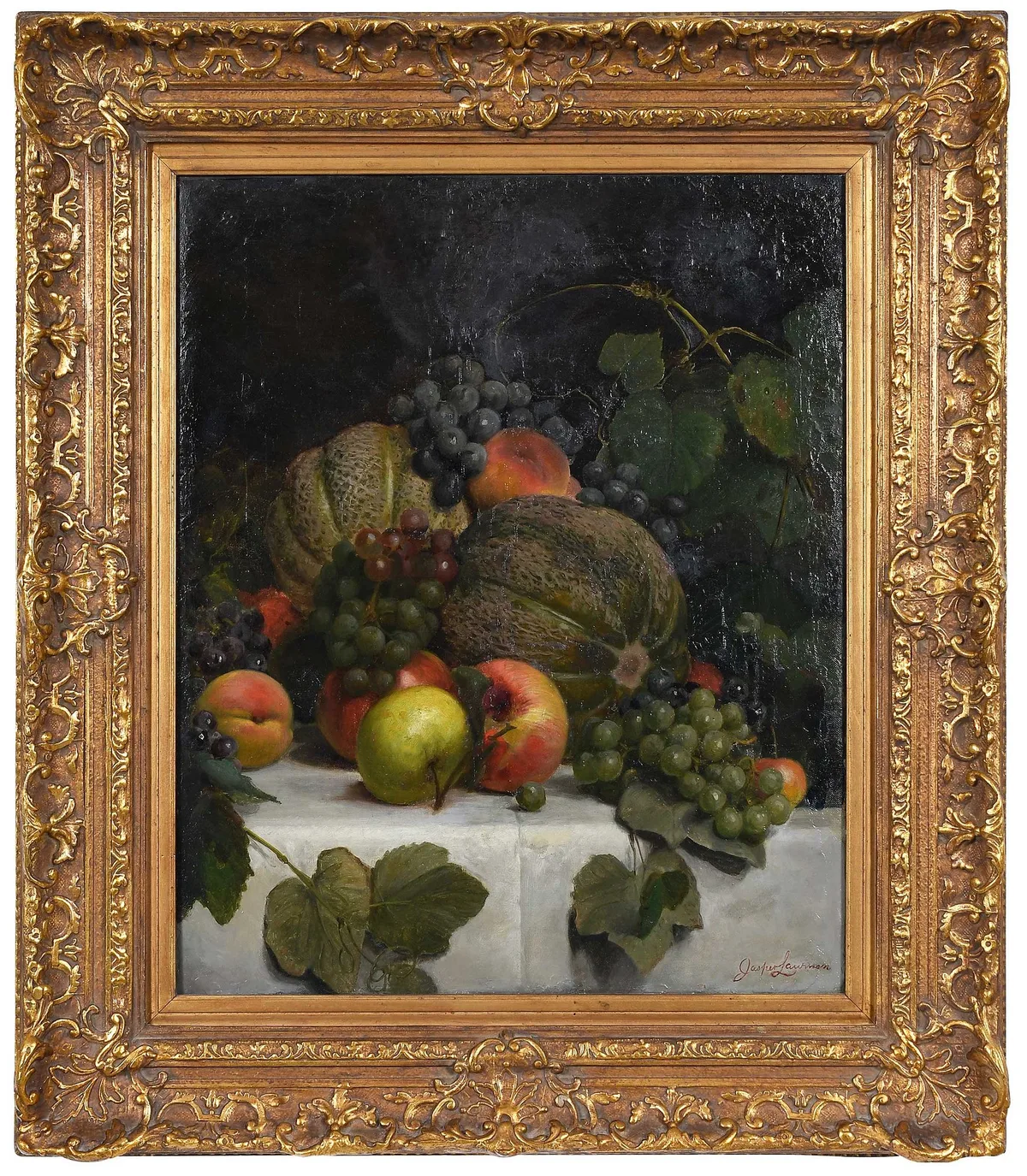 Jasper Lawman, Abundant Still Life, oil on canvas