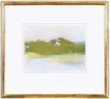 Wolf Kahn, House by the River