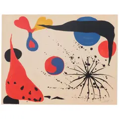 Alexander Calder, Flies in the Spider Web, 1976, Lithograph in colors on wove paper