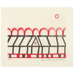 Louise Bourgeois, The Happy House, from La Réparation (Wye 587), 2003, Aquatint with drypoint and engraving in colors on wove paper