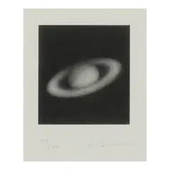 Vija Celmins, Untitled (Saturn), 1985, Offset lithograph on wove paper