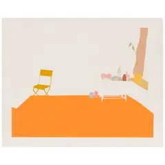 Alex Katz, Orange Interior (Schröder 19), 1968, Screenprint in colors on wove paper