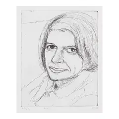 Richard Diebenkorn, #22 (Phyllis), from 41 Etchings Drypoints (Liguori 51.22), 1965, Etching on wove paper