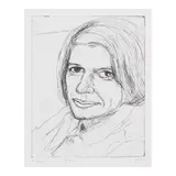 Richard Diebenkorn, #22 (Phyllis), from 41 Etchings Drypoints (Liguori 51.22), 1965, Etching on wove paper