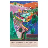 David Hockney, David Hockney: A Retrospective (Nichols Canyon) (Baggott 122), 1988, Offset lithograph in colors on wove paper