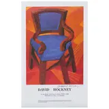 David Hockney, Two Chair Posters (Baggott 171; 179), 1980; 1989, Two offset lithographs in colors on wove paper, each signed in ink, one the full sheet, one with full margins and framed