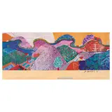 David Hockney, Two Exhibition Posters (Baggott 120; 121), 1987; 1988, Two offset lithographs in colors on wove paper, one signed in black ink, one signed in red ink
