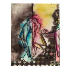 Chris Ofili, Mali Memory (Tea Dance), 2014, Archival pigment print in colors on Arches Aquarelle cotton rag paper