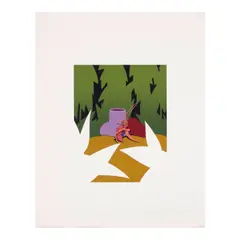 Ken Price, Hermit Crab Cup (Cirrus p. 336), 1972, Screenprint in colors on wove paper