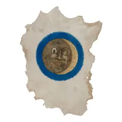 William T. Wiley, WTW #118 - It's Only Pay Per Moon, 1974, Lithograph in colors on sheepskin