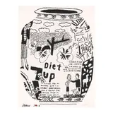 Jonas Wood, Diet 7up Pot, 2016, Screenprint in colors on wove paper