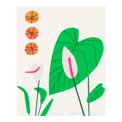Jonas Wood, Holiday Print, 2018, Screenprint in colors on wove paper