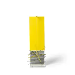 Jesús Rafael Soto, Multiple II, from Jai-Alai Suite, 1969, Clear, yellow and black Perspex multiple with steel bars