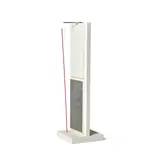 Jesús Rafael Soto, Multiple IV, from Jai-Alai Suite, 1969, White and black painted wood multiple with red metal bar