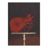 Rufino Tamayo, Langosta (Lobster) (Pereda 153), 1973, Lithograph in colors on Guarro paper