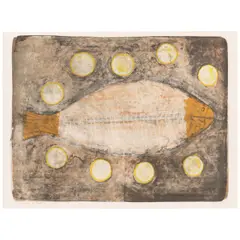 Demi-Poisson, from Mujeres (Half-Fish, from Women) (Pereda 117) by Rufino Tamayo, 1969, Lithograph in colors on Rives BFK paper, sold Jul 2026