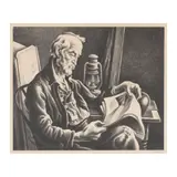 Thomas Hart Benton, Old Man Reading (Fath 44)