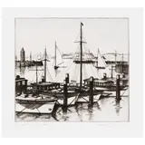Gene Kloss, San Francisco Yacht Harbor (Kloss 323), 1935, Etching on wove paper