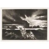 Gene Kloss, Three Scenic Etchings with Horses, 1953-1976