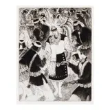 Gene Kloss, Four Etchings of Dancers, 1962-1973, Four etchings and drypoints on wove papers, each signed in pencil