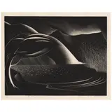 Paul Landacre, Storm (Wien 156, Zeitlin & Ver Brugge 46), 1934, Wood engraving on Japanese laid paper