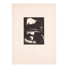 Paul Landacre, Sultry Day; Winter (Wien 170; 208), 1935; 1938, Wood engraving on wove paper, from the unsigned and unnumbered edition of approximately 200 (there was also a signed and numbered complete edition of 60)