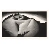 Paul Landacre, Hill (Wien 191), 1936, Wood engraving on japon paper