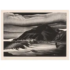 Paul Landacre, Campers (Wien 228, Zeitlin & Ver Brugge 83), 1939, Wood engraving on japon paper