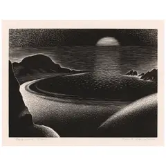 Paul Landacre, Laguna Cove (Wien 247, Zeitlin & Ver Brugge 47), 1941, Wood engraving on japon paper