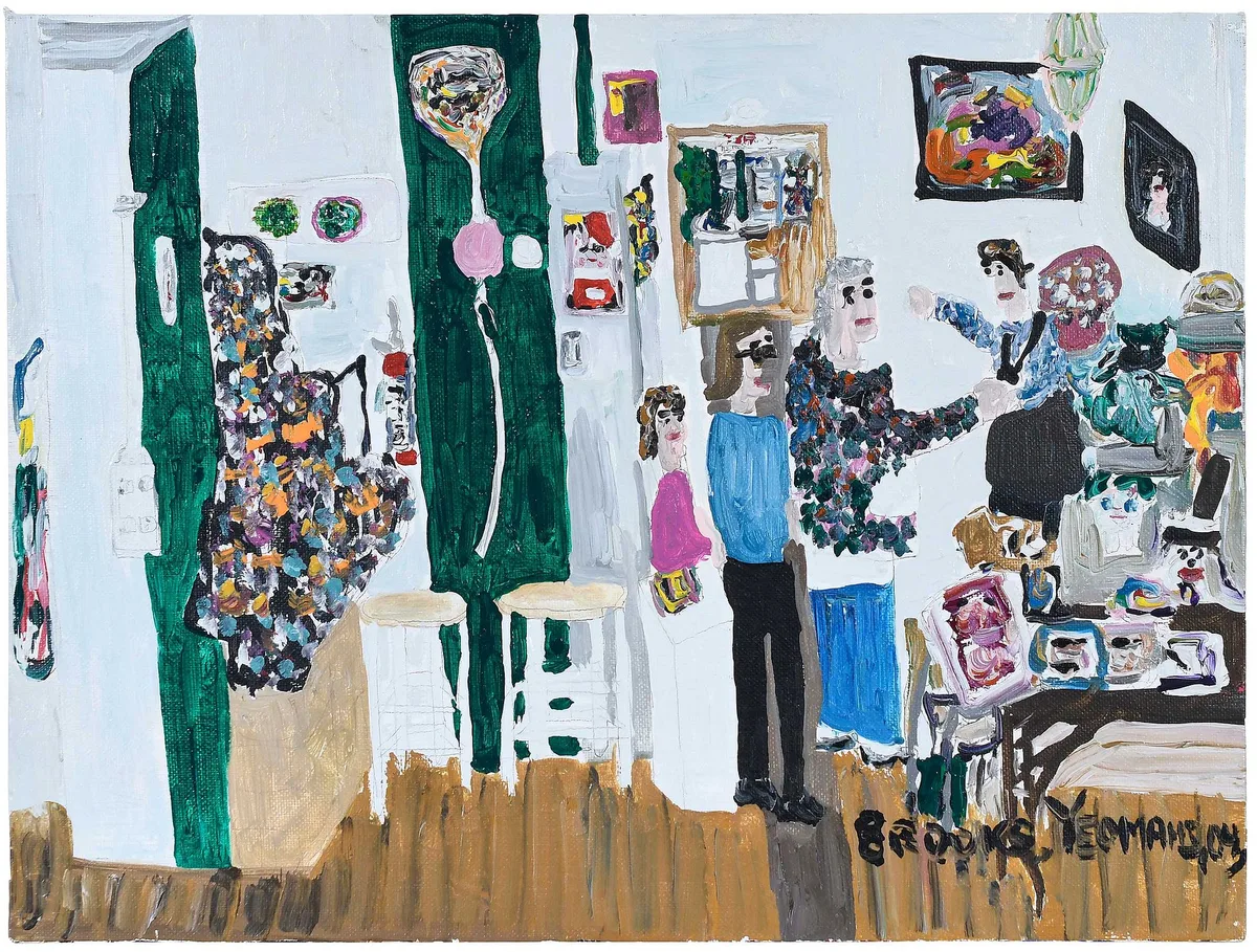 Brooks Yeomans, The Back of the Studio, Wednesday, May 26, 2004, acrylic on canvas board