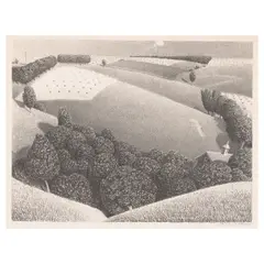 Grant Wood, July Fifteenth (Cole 5), 1938, Lithograph on Rives paper