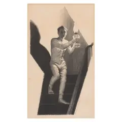 Grant Wood, Midnight Alarm (Cole 12), 1939, Lithograph on wove paper