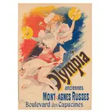 Jules Chéret, Olympia Anciennes, Mont Agnes Russes, Boulevard des Capucines (Brodio 345)