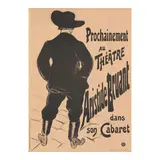 Henri de Toulouse-Lautrec, Aristide Bruant (Delteil 349, Adhémar 71, Wittrock P10, Adriani 57), 1893, Lithograph on wove paper linen-backed, Wittrock's state B (of C)