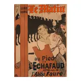 Henri de Toulouse-Lautrec, Au pied de l'Echafaud (At the Foot of the Scaffold) (Delteil 347, Adhémar 14, Wittrock P8, Adriani 14), 1893, Lithograph in colors on wove paper linen-backed, Wittrock's first (and only) state