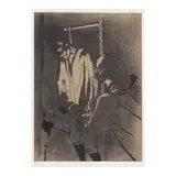 Henri de Toulouse-Lautrec, Le Pendu (première planche) (Hanging Man) (Delteil 340, Adhémar 4, Wittrock P2, Adriani 2), 1895, Lithograph in colors on wove paper linen-backed, Wittrock's state B (final) state