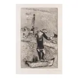 Marc Chagall, Ouvert la nuit (Open at Night) (Kornfeld 74), 1926-27, Etching on chine paper, Kornfeld's second (final) state