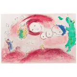 Marc Chagall, Printemps au pré (Springtime in the Meadow), from Daphnis et Chloé (Mourlot 314, Cramer bk. 46), 1961, Lithograph in colors on wove paper, from the unsigned book edition of 250 (there was also a signed and numbered edition of 60)