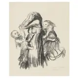 Käthe Kollwitz, Gefallen (Killed in Action) (Klipstein 153, Knesebeck 150), 1920, Lithograph on laid paper, Knesebeck's second C (final) state (of 3)