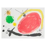 Joan Miró, La Japonaise (Japanese Woman) (Mourlot 829), 1971, Lithograph in colors on wove paper with artist's watermark