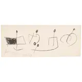 Joan Miró, Four plates, from Les pénalités de l'enfer ou les nouvelles-Hébrides (The Penalties of Hell or the New Hebrides) (Mourlot 970; 974, Cramer bk. 188), 1974, Four lithographs in colors on wove paper, each signed in pencil and annotated 'BaT.' (bon à tirers, aside from the total edition of 220) and '10/X/73'