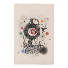 Joan Miró, La Jalouse (The Jealous Woman) (Mourlot 1253), 1981, Lithograph in colors on Arches paper