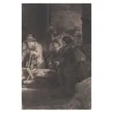 Rembrandt Harmensz van Rijn, Christ Healing the Sick (The Hundred Guilder Print) (Bartsch, Hollstein 74, Hind 236, New Hollstein 239), c. 1648, Etching, engraving and drypoint on wove paper, New Hollstein's fourth D state (final), after the plate was reworked and cut by Captain William Baillie