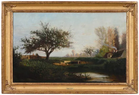 Robert Crannell Minor, Spring in the Countryside, 1872, oil on canvas