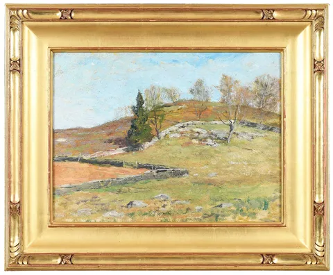 Allen Butler Talcott, Pastures in Spring, oil on board